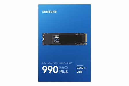Samsung 990 EVO Plus | 2TB NVMe SSD | M.2 | Gen4 | 7.250MB/s