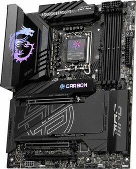 MSI MPG Z890 CARBON WIFI | Socket LGA 1851 | Intel Z890 | 4xDDR5 | ATX | Moederbord