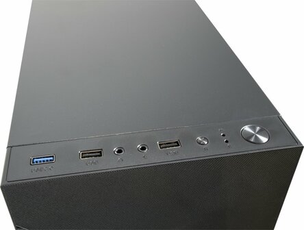 Inter-Tech A-303 Slant | Midi Tower | Zwart