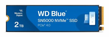 Western Digital Blue SN5000 | 2TB NVMe SSD | M.2 | Gen4 | 5.150MB/s
