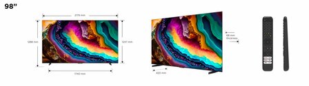 TCL 98P749 | 98&#039;&#039; Ultra HD 4K | LED Smart TV | Wifi | Google TV | HDR10+ | 144Hz