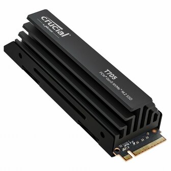 Crucial T705 | 2TB NVMe SSD | M.2 | Gen5 | 14.500MB/s | Heatsink