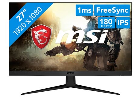 GAMING MSI  27Inch IPS 180HZ 1920x1080 1MS DP 2 X HDMI 