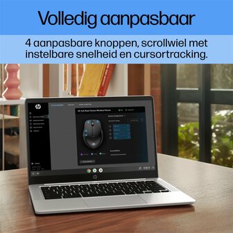 HP 430 | Multi-Device Ambidextrous Draadloze Muis | RF-Draadloos + Bluetooth | 1200 DPI | Zwart