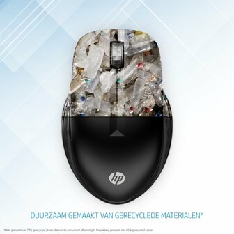 HP 430 | Multi-Device Ambidextrous Draadloze Muis | RF-Draadloos + Bluetooth | 1200 DPI | Zwart