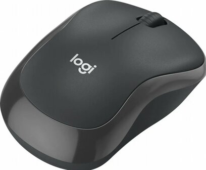 Logitech M240 for Business | Ambidextrous Draadloze Muis | RF-Draadloos + Bluetooth | 4000 DPI | Grafiet