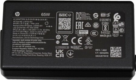 Original HP AC-Adapter Blue Pin 65W 19.5V 3.33A 7.4X5.0MM