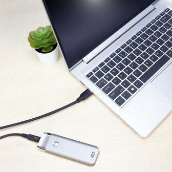 ACT AC7417 | USB 3.2 Gen 1 | USB-C naar USB-A | 2m | Zwart