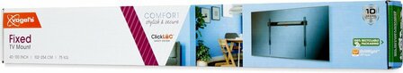 Vogel&#039;s Comfort TVM3605 | Vaste TV-beugel | 40-100&quot; | max 75kg | VESA 600x400