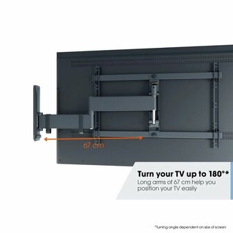 Vogel&#039;s Comfort TVM3645 | Draai- en kantelbare TV-beugel | 40&quot;-77&quot; | max 35kg | VESA 600x400