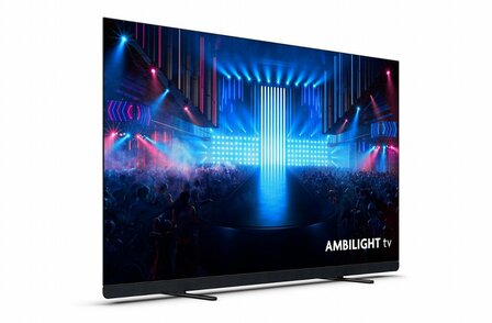 Philips 65OLED909 65&quot; | Ultra HD 4K OLED Smart TV met Ambilight | Google TV + Wifi | Ambilight voor Een Sfeervolle Beeldervaring | OLED, Perfect Zwart en Levendige Kleuren | Dolby Vision | 120Hz