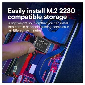 Crucial P310 | 1TB NVMe SSD | M.2 30mm | Gen4 | 7.100MB/s