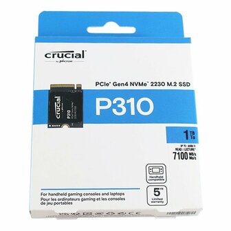 Crucial P310 | 1TB NVMe SSD | M.2 30mm | Gen4 | 7.100MB/s