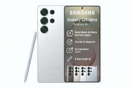 Samsung Galaxy S25 Ultra 5G - 512GB - Titanium White Silver