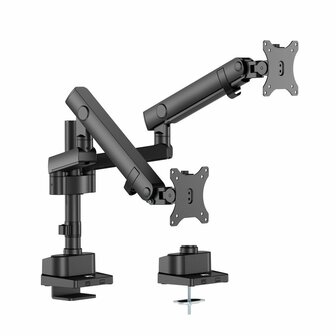 ACT AC8328 | Verstelbare Monitor-bureaubeugel | Tot 35&quot; | Max 12kg | VESA 100x100 | 2 Monitoren