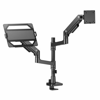 ACT AC8341 Premium | Verstelbare Monitor-bureaubeugel | Tot 49&quot; | Max 20kg | VESA 100x100 | 1 Monitor en Laptop