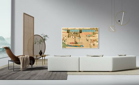 TCL NXTFRAME 55A300W Wit 55&quot; | Ultra HD 4K QLED Smart TV | Google TV + Wi-Fi | Dolby Vision | Slim Design met NXTFRAME | 120Hz