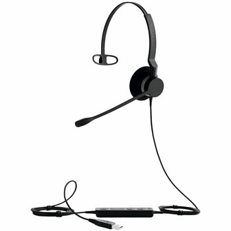 Jabra BIZ 2300 | Bedraade On-ear Headset USB-A | Microsoft Lync Mono | Zwart