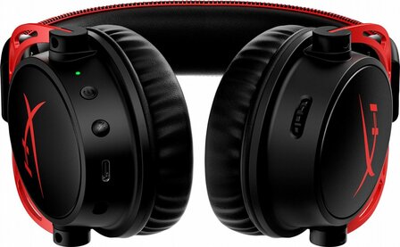 HyperX Cloud Alpha | Draadloze Over-ear Gaming Headset | USB-A | Zwart/Rood