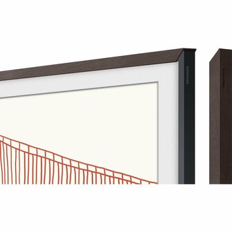 Samsung Lijst voor 85&#039;&#039; Samsung the Frame TV - Modern Walnoothout