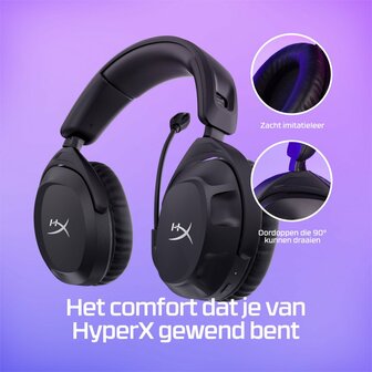 HyperX Cloud Stinger 2 | Draadloze Over-ear Headset | USB-A Receiver | Zwart