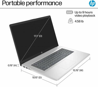HP 17-cp3005dx | 17.3&#039;&#039; F-HD IPS | AMD Ryzen 5 7430U | 16GB | 512GB | W11 Home
