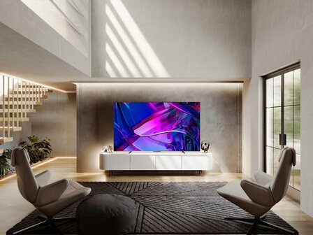 Hisense 100U7KQ 100&quot; | Grote 4K Ultra HD Mini LED Smart TV | VIDAA U + Wifi | Dolby Vision | Local Dimming voor Perfect Contrast | 144Hz