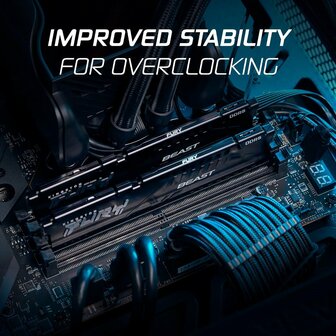 Kingston FURY Beast | 32GB 2x16GB DDR5 | 6000MHz | DIMM | CL30 | Geheugenmodule | RAM