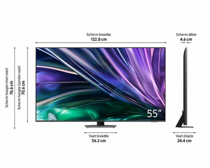 Samsung QE55QN88DBT | 55&#039;&#039; Ultra HD 4K | Neo QLED Smart TV met Tizen &amp; HDR10+ | Local Dimming | Wifi | 100Hz