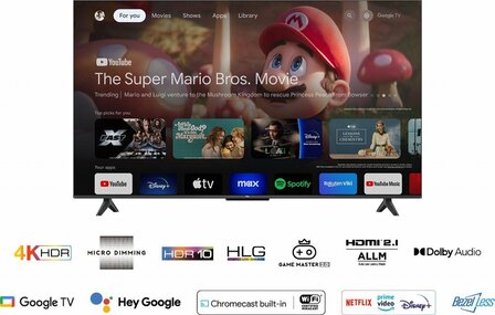 TCL 55P61B 55&quot; | Ultra HD 4K LED Smart TV | Google TV | HDR10 | 60Hz | Wifi &amp; Bluetooth