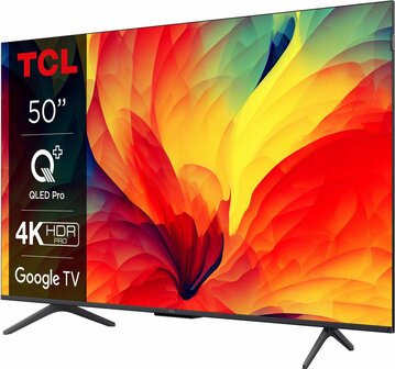 TCL 50QLED780 | 50&#039;&#039; Ultra HD 4K | QLED Smart TV | Wifi &amp; Google TV | Quantum Dot Kleursaturatie | HDR10 | 60Hz