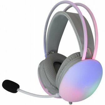 White Shark Firefly RGB | On-Ear Gaming Headset | 3,5mm Connector &amp; USB-A | Wit