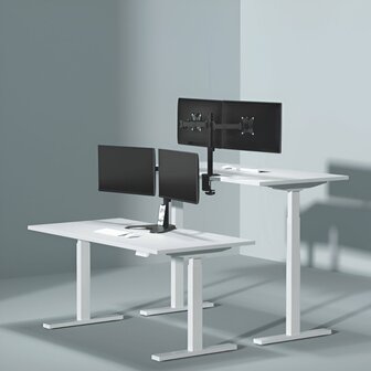 SBOX LCD-352/2-2 | Verstelbare Monitor-bureaubeugel | Tot 32&quot; | Max 9kg | VESA 100x100 | 2 Monitoren