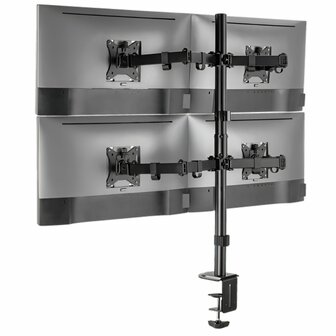 SBOX LCD-352/4-2 | Verstelbare Monitor-bureaubeugel | Tot 32&quot; | Max 9kg | VESA 100x100 | 4 Monitoren