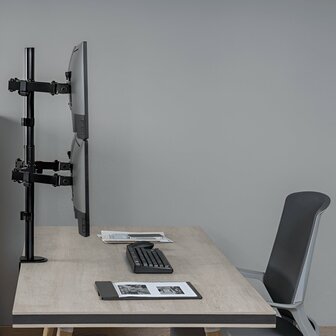 SBOX LCD-352/4-2 | Verstelbare Monitor-bureaubeugel | Tot 32&quot; | Max 9kg | VESA 100x100 | 4 Monitoren