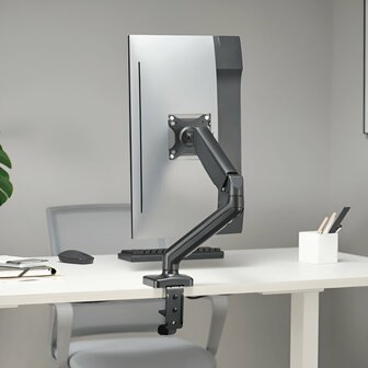 SBOX Flex LCD-S012-2 | Verstelbare Monitor-bureaubeugel | Tot 32&quot; | Max 9kg | VESA 100x100 | 1 Monitor