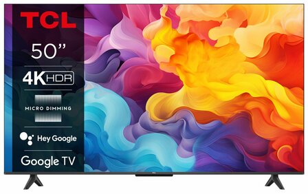TCL 50P655 50&quot; | 4K Ultra HD LED Smart TV | Google TV + Wifi | HDR10 | Elegant Design | 60Hz