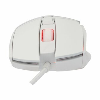 Baracuda RAPTOR RGB | Bedrade Gaming Muis | USB-A | 6400 DPI | Wit