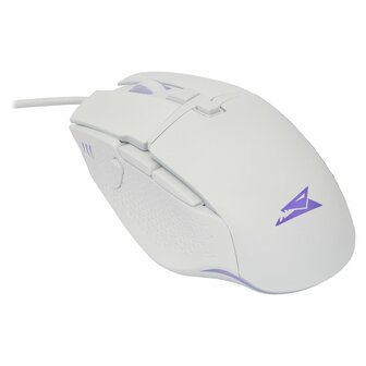 Baracuda RAPTOR RGB | Bedrade Gaming Muis | USB-A | 6400 DPI | Wit