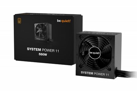 be quiet! System Power 11 550W | 550 Watt Bronze ATX PSU | Niet Modulair | Power Supply | Voeding
