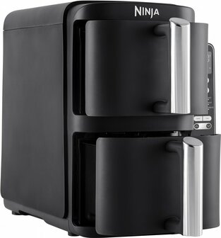 Ninja SL300EU Airfryer | Dubbele Mand | 7,6 Liter | Vrijstaand | 1750 Watt | Zwart
