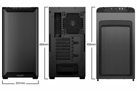 be quiet! PURE BASE 501 Airflow Window | Midi Tower Case | Zwart