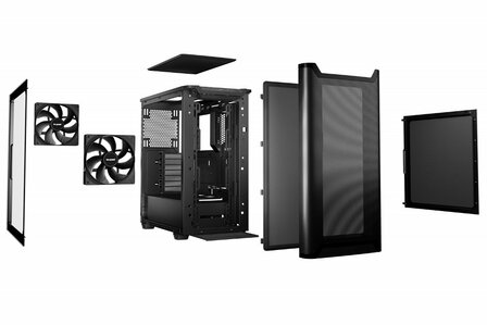 be quiet! PURE BASE 501 Airflow Window | Midi Tower Case | Zwart