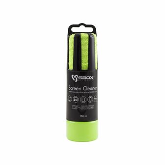 SBOX Schermreiniger CS-5005 | 150 ml | Met Microvezeldoekje | Groen