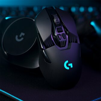 Logitech G903 Lightspeed | Ambidextrous Draadloze Gaming Muis | RF-Draadloos + USB-A | 25.600 DPI | Zwart