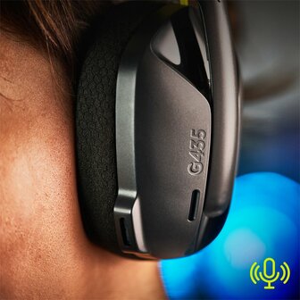 Logitech G435 Wireless Gaming Headset | Bluetooth &amp; Lightspeed | Hoofdband | Zwart