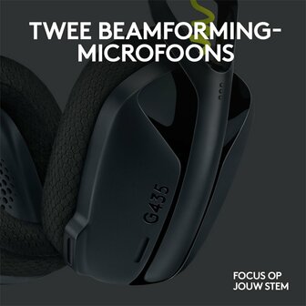 Logitech G435 Wireless Gaming Headset | Bluetooth &amp; Lightspeed | Hoofdband | Zwart
