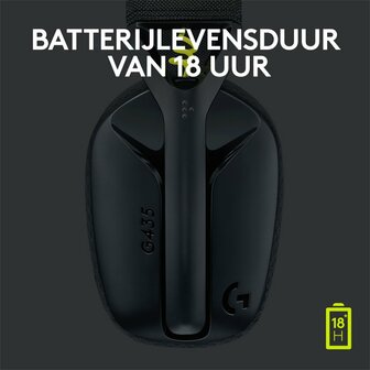 Logitech G435 Wireless Gaming Headset | Bluetooth &amp; Lightspeed | Hoofdband | Zwart