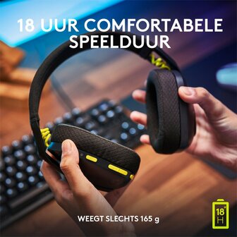 Logitech G435 Wireless Gaming Headset | Bluetooth &amp; Lightspeed | Hoofdband | Zwart