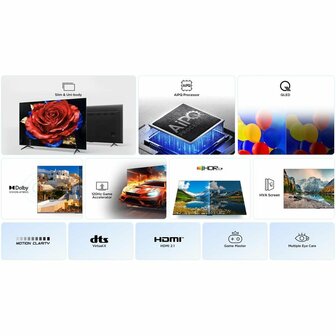 TCL 43P79K (2025) | 43&#039;&#039; Ultra HD 4K | QLED Smart TV | Wifi | Google TV | Dolby Vision | 60Hz